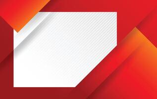 Red and white abstract design vector