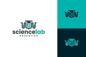 science college education logo design vector