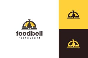 food bell logo design vector
