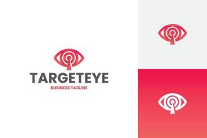 target eye vision logo design vector