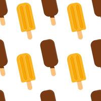 colorful ice cream bar pattern design vector