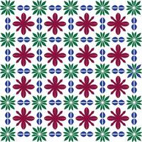 Retro Floral Seamless Background in Bold Colors for Fabric Printing, Seamless Romantic Floral Illustration for Wedding Stationery and Packaging vector