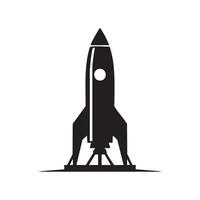 Space rocket icon illustration vector