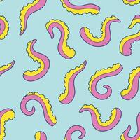 Tentacle Seamless Pattern Background for Surface Print Fabric Fashion Wrapping vector