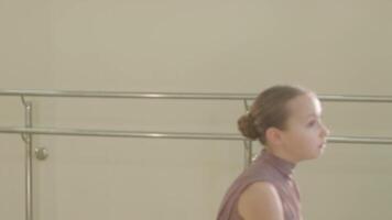 Ballet students rehearsing expressive routine video