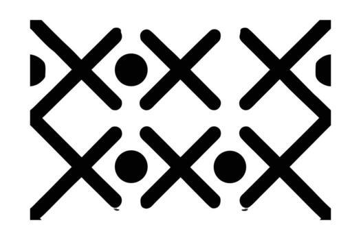 Geometric pattern featuring intersecting lines circles arranged in a repeating grid vector