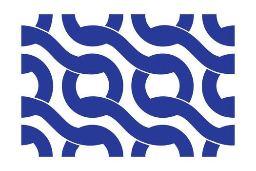 repitiendo azul resumen modelo interconectado curvo formas formando un sin costura diseño vector