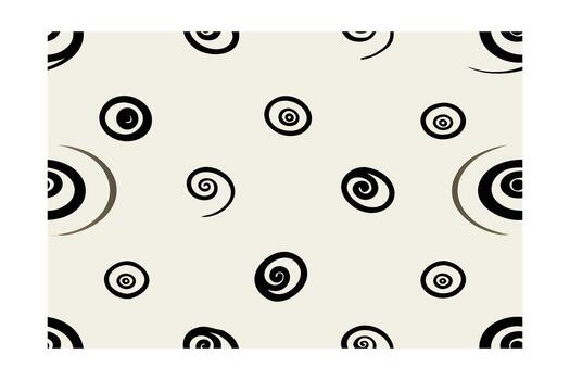 Spiral Pattern on beige with semi-circular circular shapes swirls circles vector