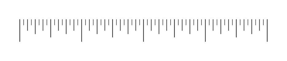 Ruler scale, measuring chart with 4 inches. Length measurement distance, height, math. Template of sewing tool vector