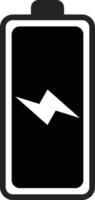 battery full icon . Technology concept. Full battery charge interface button. power electricity and energy symbol. Power level accumulator sign. vector