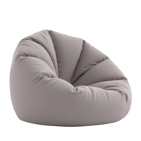 Elegant and Comfortable Bean Bag Chair Isolated on Transparent Background, Perfect for Modern Interior Design Projects and Creative Visualizations png