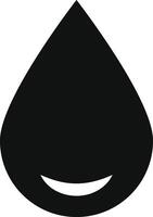 black water drop sign. water droplet symbol representing purity. various applications and visual communication. nature and weather icon vector