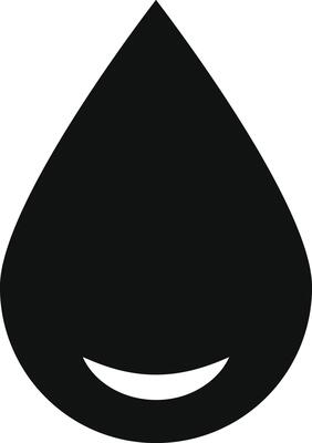 black water drop sign. water droplet symbol representing purity. various applications and visual communication. nature and weather icon
