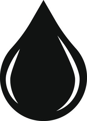 black water drop icon. various applications and visual communication. nature and weather icons. water droplet symbol representing purity.