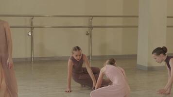 Classical dance performance rehearsal video