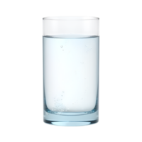 Refreshing Glass of Water with Bubbles on Transparent Background, Clean and Healthy png