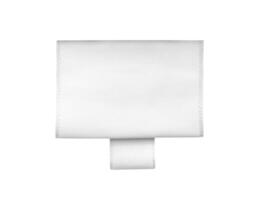 A white towel on a white background photo