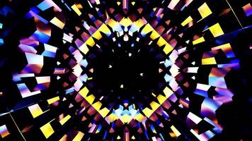 Round equalizer VJ loop background for party video