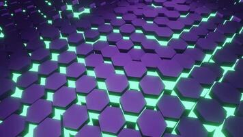 Purple figure with led lights VJ loop in motion bacgrkound video