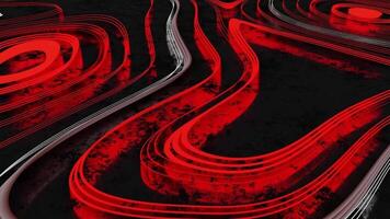 Abstract red and black swirls on a black background VJ loop neon lava video
