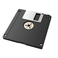Vintage Floppy Disk on Transparent Background, Technology Relic for Retro Design png