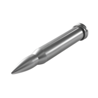 Silver Bullet on Transparent Background, A Symbol of Power and Conflict png