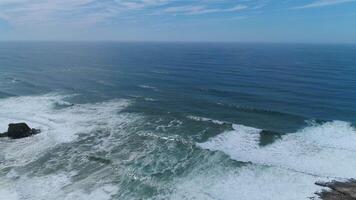 Aerial Drone of a beach in Portugal 02 video