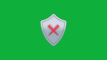 Looping Security Badge Animation - Safety Icon for Intros video