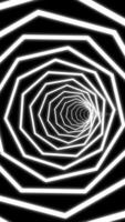 Black and white abstract hypnotic background video