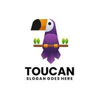 Toucan Gradient Colorful Logo vector