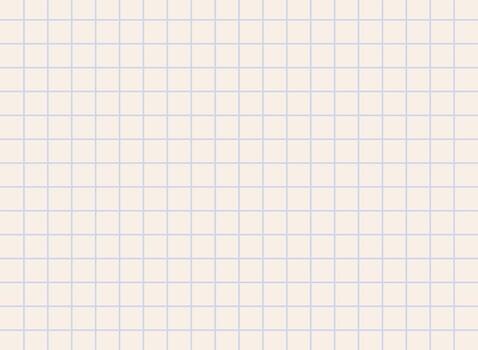 Square grid notebook paper sheet, school exercise book background with blue lines, blank squared page for math or science notes, lined stationery template in minimal linear flat illustration. vector