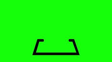 Animated Location Pin Icon on Green Screen, HD Looping Animation video
