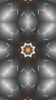 Abstract shimmering VJ fantasy kaleidoscope shiny light futuristic motion background. fractal shiny soft light. video