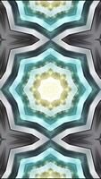 Abstract shimmering VJ fantasy kaleidoscope shiny light futuristic motion background. blue stars psychedelic motion. video