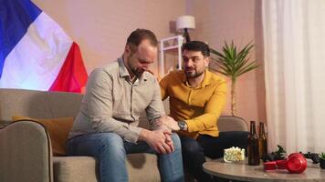 Emotional support during tough times among friends in a cozy setting video