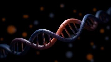 Vibrant 3D DNA Double Helix Animation Exploring Genetics and Molecular Structure in Scientific Research video