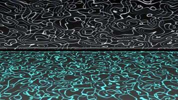 dinâmico abstrato néon vertical linha onda padrões em Preto fundo - vibrante digital arte animação e Visualizar efeitos, geométrico roxa ondas formando uma único abstrato textura, perfeito para cont video