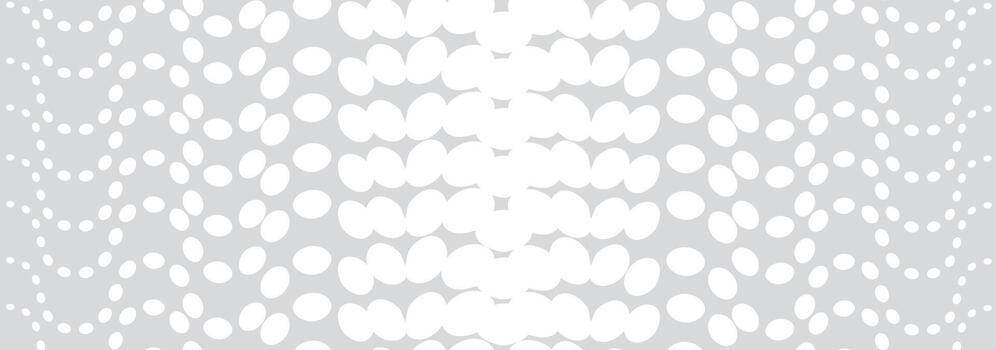 Dotted pattern texture, circle polkadot background. Wavy ripple white texture. Artistic wavy white abstract seamless pattern vector