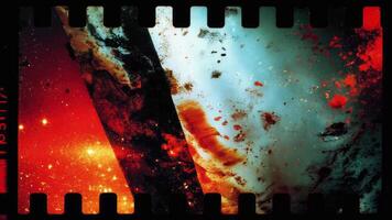 Grunge Background Featuring Colorful Abstract Elements and Light Effects video