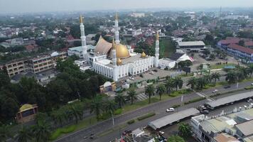 Kota Wisata Cibubur, West Java, Indonesia, 2025 - Fly over of Grand Cibubur Mosque video