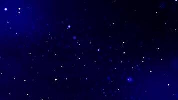 Blue background with stars and snowflakes video