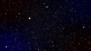 A dark blue sky with stars and some small lights video