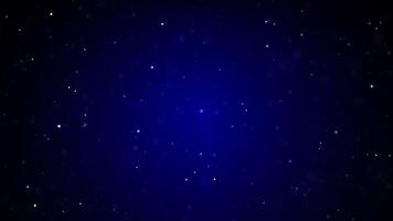 A blue background with stars and snow video
