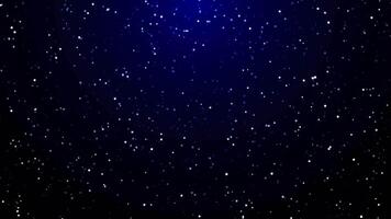 A blue sky with stars and a bright light video