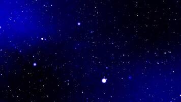 A blue sky with stars and some white dots video