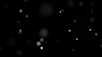 A black background with white dots video