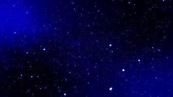 A blue sky with stars and a few small lights video