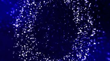 A blue light is shining on a black background video