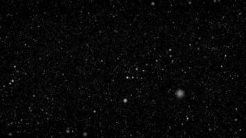 A black and white image of snow falling video