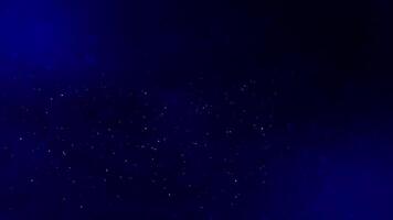 A blue background with stars and a black background video